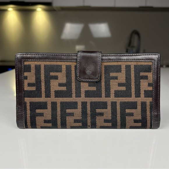 Fendi Zucca Long Canvas Wallet - Picture 2 of 7